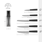 Karaca Grammy Inox 6 Parça Bıçak Seti - 1
