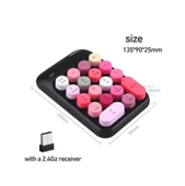 Kablosuz Retro Numpad 18 Tuşlu Numerik Muhasebe Ofis Klavyesi - 9