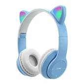 Kablosuz Bluetooth Kedi Kulaklık Rgb Led Işıklı SD Kart Ve Aux Girişli Kedi Kulak - 8