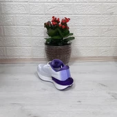 M.P 1674 beyaz-mor  Fuspetli Bayan Yürüyüş Dolgu Spor Ayakkabı - 12