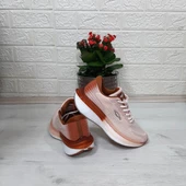 M.P 1674 Bej Renk Fuspetli Bayan Yürüyüş Dolgu Spor Ayakkabı thumbnail 8