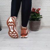 M.P 1674 Bej Renk Fuspetli Bayan Yürüyüş Dolgu Spor Ayakkabı thumbnail 7