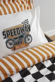 Young Speed Way %100 Pamuk Tek Kişilik Fitted Nevresim Takımı - 4