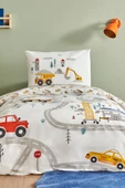 Young Race %100 Pamuk Fitted Tek Kişilik Nevresim Takımı - 1