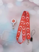 Türk Bayrağı Kart Askısı ve Cumhuriyet 100. Yıl Yoyo Yaka Kartlığı Yatay Dikey Kart Koruyucu - 3