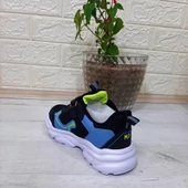 M.P. One 3222 Siyah Cırtlı Hafif  Erkek Çocuk Spor Ayakkabı thumbnail 4