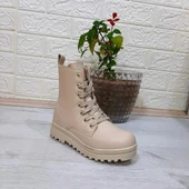 Polact 23001 Bej  Fermuarlı Bağacaklı Kız Çocuk Bot thumbnail 3