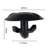 Opel Astra F - G - H Pedal Üstü İzolasyon Klipsi Z Tip 6'lı - 5