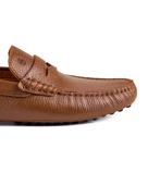 Sardes Taba Hakiki Deri Erkek Loafer Ayakkabı - 5