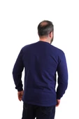 ESER - Bisiklet Yaka Sweatshirt - Cepli - Lacivert - 2