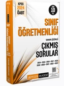 2024 Pegem KPSS ÖABT Sınıf Öğretmenliği Tamamı Çözümlü Çıkmış Sorular - 1