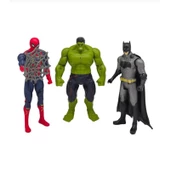 3'lü Avengers Hulk-Batman-Spider-Man Oyun Seti - 1