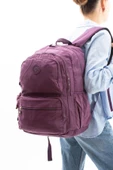 571 collections Ultra Hafif Çok Cepli Sırt Çantası (571-2D) Mor thumbnail 2