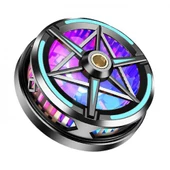 Polham Süper Hızlı Nano Soğutuculu Manyetik Mıknatıslı Telefon Soğutucu Fan, RGB Işıklı Universal - 1