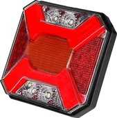 HAMBURGER NEON KARE STOP LAMBASI 4 FONKSYONLU 12-24 VOLT - 1