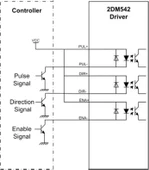 DM542 2 Faz 4.2A Step Motor Sürücü - 24-48VDC NEMA23 Uyumlu thumbnail 3