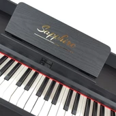 Jwin Sapphire SDP-130  Siyah Tuş Hassasiyetli 88 Tuşlu Kapaklı Dijital Piyano Tabure+ Kulaklık - 5