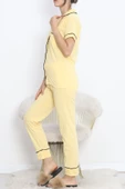 Önü Cepli Pijama Takımı Sarısiyah - 11404.1048. thumbnail 4