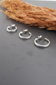 Kadın Basic 3 Boy 3'lü küpe Seti thumbnail 2