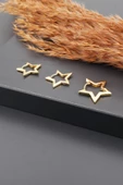 Kadın Basic Yıldız Model 3 Boy 3'lü küpe Seti thumbnail 1