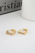 Kadın Vip Seri Zirkon Taşlı 1.6 cm Kare Model Küpe thumbnail 4