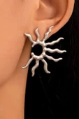 Kadın Özel Tasarım Güneş Figürlü Küpe 001 thumbnail 4