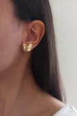 Kadın Özel Tasarım 2 cm Kelebek Model Küpe zyna005 thumbnail 1