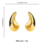 Kadın Özel Tasarım Damla Model 4 cm Küpe thumbnail 2