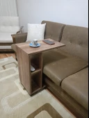 Tekerlekli Yan Sehpa Tekerlekli C Sehpa - 2