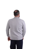 ESER - Polo Yaka Sweatshirt - Cepli - Gri Açık - 2