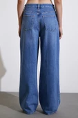 Yüksel Bel Baggy Jean Mavi - 6