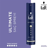 Taft Ultimate Saç Spreyi No: 5+ Kristal Parlaklığı 250 ml - 1
