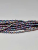 Bileklik Boy Hematit Taşı Yarım Dizi 3mm (35610) (17CM UZUNLUĞUNDADIR) thumbnail 1