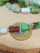 Bileklik Boy Krizopras Taşı 6x12mm Yarım Dizi (49930) (18CM UZUNLUĞUNDADIR) thumbnail 2