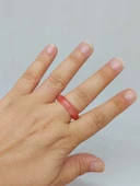 Gül Kuvars Taşı Yüzük 6mm Kalınlığında (Standart Ölçü) (51488) thumbnail 4