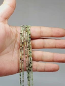 Bileklik Boy Prehnit (PRİNAYT) Taşı Küp Şekilli Dizi 2mm (51136) Yarım Dizi (17CM UZUNLUĞUNDADIR) thumbnail 1
