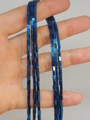 Bileklik Boy Hematit Taşı Dizi 2*4mm (49660) Yarım Dizi (17CM UZUNLUĞUNDADIR) - 1