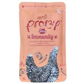 Pramy Sos İçinde Tavuklu Bal Kabaklı ve Havuçlu Yetişkin Kedi Konservesi 70 Gr - 1