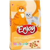 Enjoy Multicolor Tavuklu Kedi Maması 10 kg - 1
