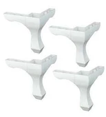 LK0128 4 Adet Plastik Lükens Mobilya Ayağı, 3 mm Lüks Sağlam - 1
