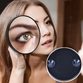 10x Büyüteçli Vantuzlu Kullanışlı Çukur Makyaj Tıraş Aynası - 7