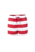 Blackspade Erkek Çizgili Kırmızı Deniz Şort Mayo thumbnail 1