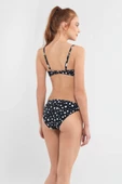 Blackspade Çıkartılabilir Destekli Puantiye Baskılı Siyah Bikini Takım - 8