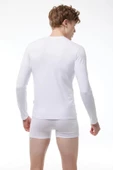 Malabadi 059 Erkek V Yaka Uzun Kol Likralı Modal Body - 6