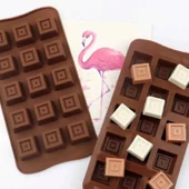 Çikolata Kalıbı - Silikon - Kare (KRS-20) thumbnail 7