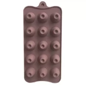 Silikon Yuvarlak Dolgulu Buzluk ve Çikolata Kalıbı (DLY-18) - 2