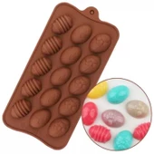 Çikolata Kalıbı - Silikon - Yumurta (YMR-21) thumbnail 3