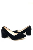 Kadın Kısa Topuk Süet Stiletto - 2