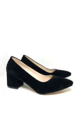 Kadın Kısa Topuk Süet Stiletto - 1