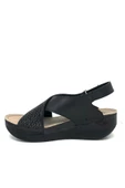 Ortopedik Siyah Kadın Sandalet thumbnail 3